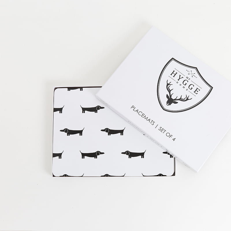 Dapper Dachshund Dog Cork Backed Placemats | Sets of 4 - My Hygge Home