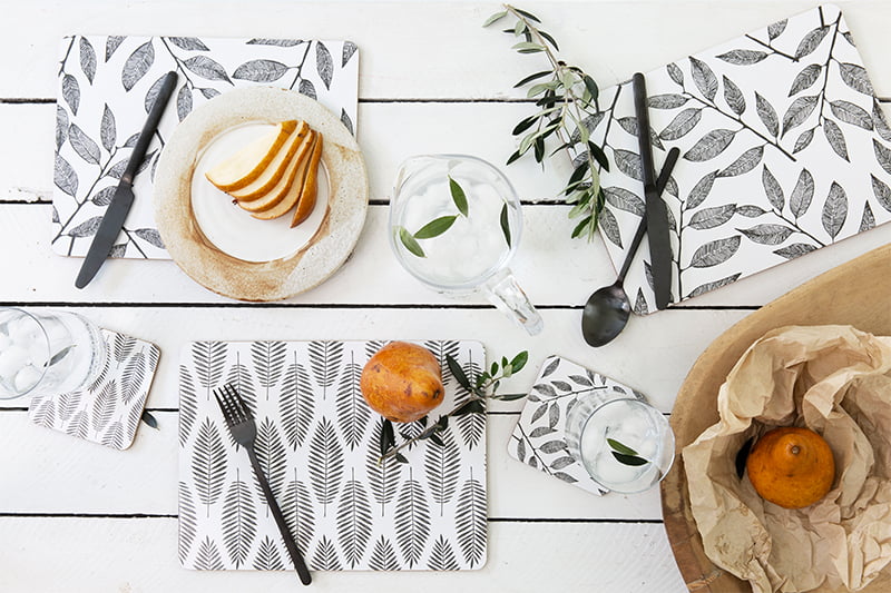 Table placemats and coasters