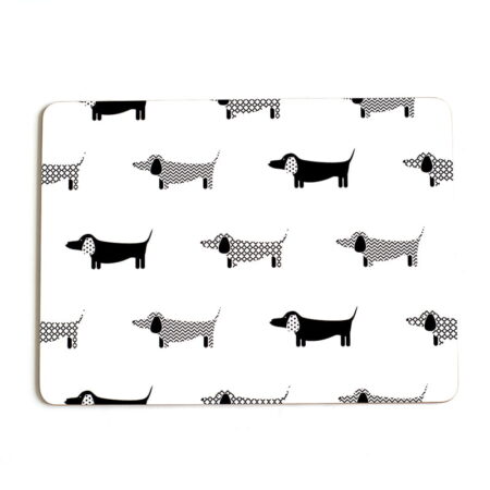 Dachshund Panache Dog Cork Backed Placemats 