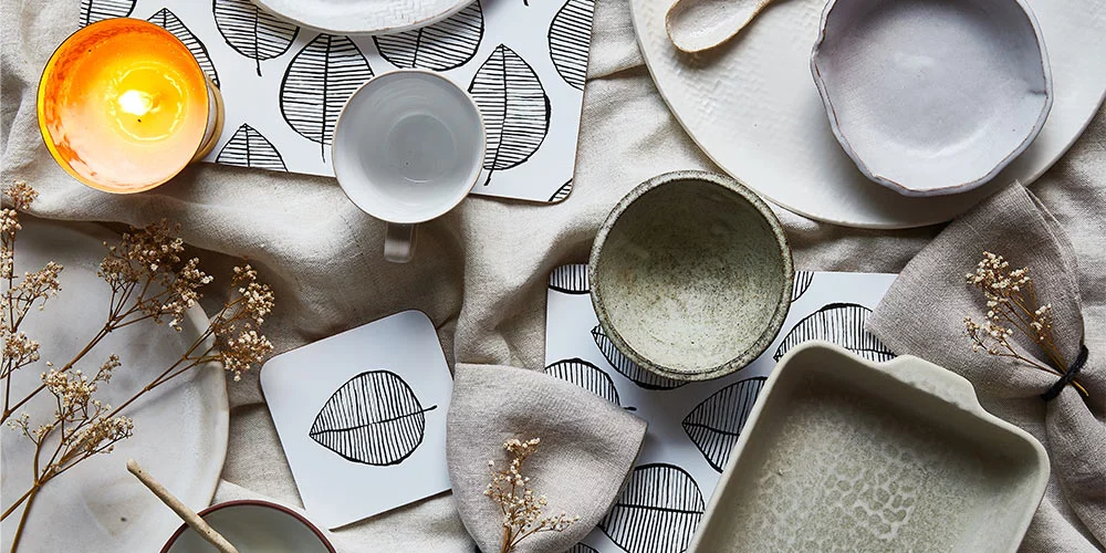 How Setting the Table with Placemats and Coasters Creates a